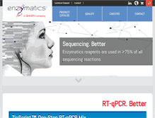 Tablet Screenshot of enzymatics.com